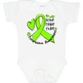 thumbnail image 3 of Inktastic Love, Care, Cure Lymphoma Awareness Lime Green Ribbon Hearts Boys or Girls Baby Bodysuit, 3 of 5
