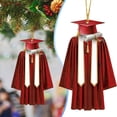 thumbnail image 2 of ZMKIAG Personalized 2D Acrylic Graduation Ornaments - Class of 2025 - Graduation Gifts for Her, Him - 3.2'' College Grad Decoration, Flat Ornament for Christmas Tree, 2 of 9