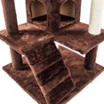 thumbnail image 6 of 52" Solid Cute Sisal Rope Plush Cat Climb Tree Cat Tower Brown, 6 of 8
