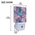thumbnail image 4 of Yayeee LED Plug in Night Light for The Home with Auto Dusk to Dawn Light Sensors, 2 Pack, Pink Marble Pattern, 4 of 6