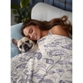 thumbnail image 3 of Purple Fruit Full Size Flat Sheet, Wrinkleproof & Fadeproof Cooling Flat Bed Sheet Only, Country Retro Floral Botanical Plant Breathable Soft Bedding Top Sheets 81 x 96 Inches, 3 of 8