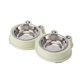 thumbnail image 1 of Cuencos dobles para perros y gatos, cuencos de acero inoxidable para mascotas con agua antideslizante para comida para mascotas, 1 of 5