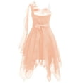 thumbnail image 2 of iEFiEL Girls One Shoulder Chiffon Party Dress Wedding Bridesmaid Pageant Flower Dresses with Beaded Sash, 2 of 5