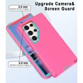 thumbnail image 3 of Petocase for Samsung Galaxy S24 Ultra Case,Shockproof Dust/Drop Proof 3-Layer Full Body Protection [Without Screen Protector] Rugged Heavy Duty Case for Galaxy S24 Ultra 6.8",Pink, 3 of 7