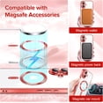 thumbnail image 5 of Entronix Magnetic Clear Case for iPhone 16 Plus, Slim Fit, Anti-Drop Shockproof, Red, 5 of 5