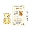 thumbnail image 3 of Linnome Adorable Pocket Hug 2D Acrylic Cute Animal Keepsake with Card - Sweet Mini Encouragement Thinking of You Gift - Tiny Pocket Charm Mental Health Support Gift for Friends Family, 3 of 7
