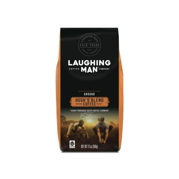Laughing Man Hugh's Blend, Ground Coffee, Fair Trade