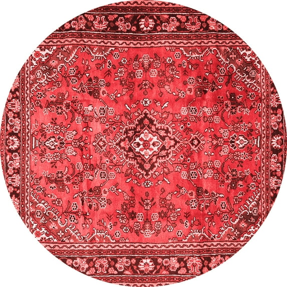 Ahgly Company Indoor Round Persian Red Traditional Area Rugs, 4' Round