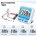 thumbnail image 2 of Janrevotw - Reloj despertador con temporizador y alarma digital grande, soporte magnético con interruptor de encendido y apagado para cocina, juegos, ejercicios y oficina, 2 of 7