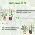 thumbnail image 5 of 4'' Mesh Trellis Netting  for Grow Tents Plant Support Elastic ScrOG/ LST/ HST Net with Hooks Grow Box Kit Low Stress Training, 5 of 10