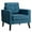 Navy, variant on Costway Modern Tufted Accent Chair Fabric Armchair Single Sofa w/ Rubber Wood Legs Grey
