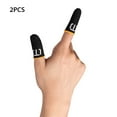 thumbnail image 3 of facefd 2 Pièces Téléphone Intelligent Jeux Manches Doigts Gants Anti-Transpiration Écran Tactile Portable Confortable Contrôleur Réutilisable Couvre Noir, 3 of 5