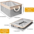 thumbnail image 3 of Set Of 4 Storage Basket, Folding Storage Cubes Open Storage Boxes-40cm, Multicolor Storage Boxes For Clothes, Toys, Cabinets, Cupboards, Shelves, 3 of 5