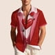thumbnail image 5 of Ceisia Fashion Unisex Men Women Casual Short Sleeve Printed Turndown Collar Button Gift Shirt, 5 of 9