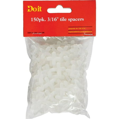 

2PK Do it 3/16 In. White Hard Tile Spacers (150-Pack)
