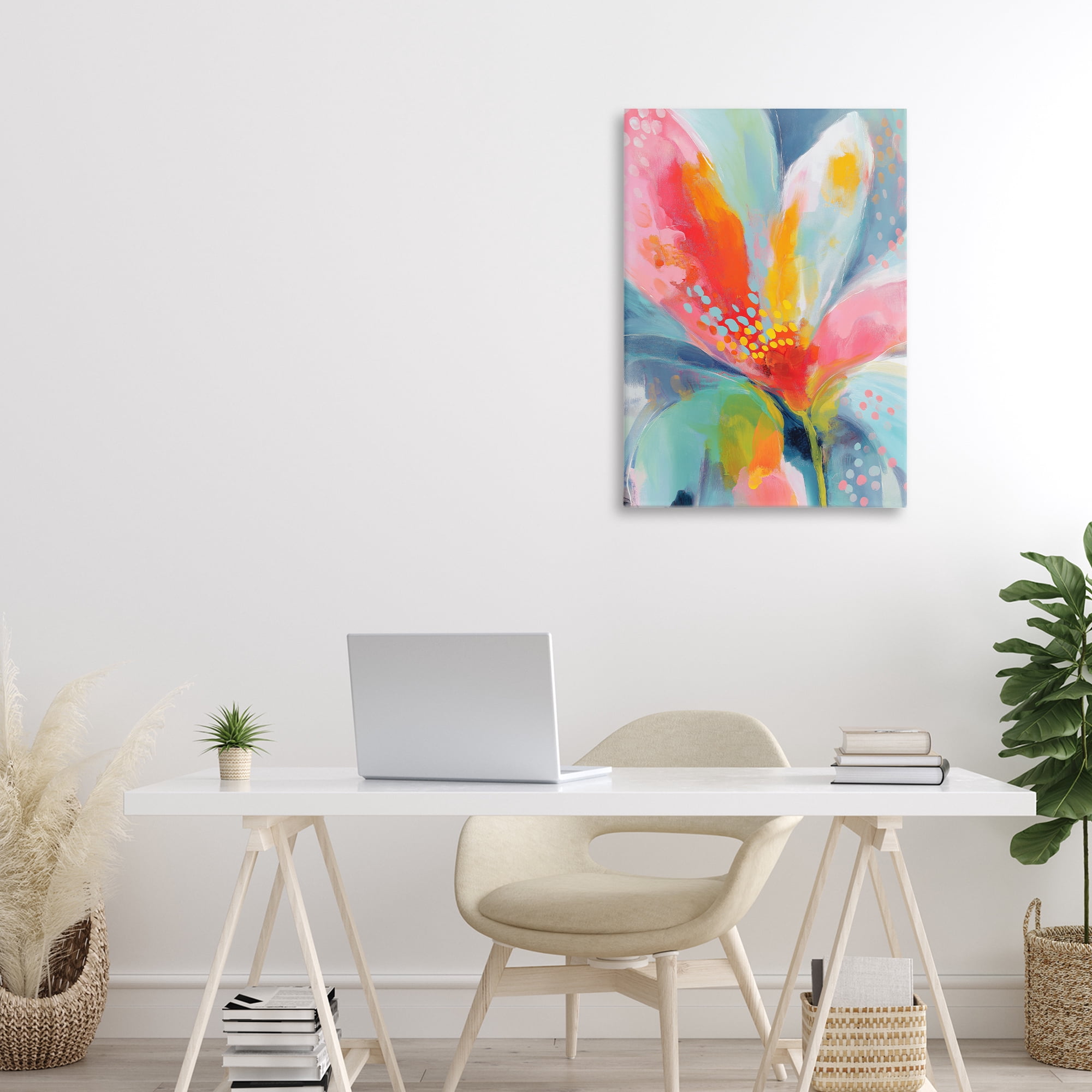 Stupell Industries Dotted Bloom Expression Canvas Wall Art, design by Chromatic Storm Studio