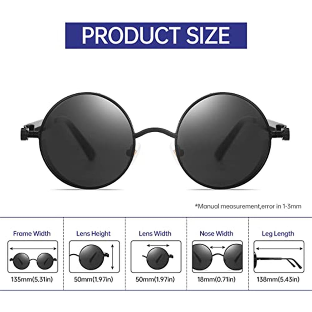 1 pcs Polarized Sunglasses For Men, Uv Protection, Round  display picture 2