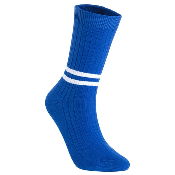 Lian LifeStyle Attractive Women's 1 Pair Mid Calf Cotton Socks, HR1790, Size 6-9, Color Blue