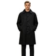 thumbnail image 3 of Mens Trench Coat Slim Fit Single Breasted Long Windbreaker Jacket Classic Lapel Casual Overcoat Business Trench Jacket, 3 of 6
