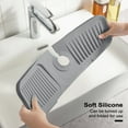 thumbnail image 3 of Hariumiu Kitchen Faucet Stopper Silicone Faucet Drain Mat Multifunctional Kitchen Sink Splash Guard Drip Catcher Mat for Bathroom Washing Table Countertop, 3 of 8