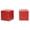 Red, variant on Baxton Studio Siskal Red Modern Cube Ottoman