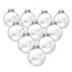 thumbnail image 4 of Adornos navideños transparentes rellenables para decorar el árbol | Bolas colgantes de plástico en 3 tamaños | Rellénalas con confeti, cuentas y purpurina para decorar fiestas., 4 of 5