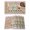 Pink, variant on Happy Easter Placemats Set of 12, Gnomes Rabbit Flowers Eggs Brown Wood Grain Placemats for Dining Table, Place Mats for Kitchen Tabletop, Waterproof Wipeable Dining Table Mats Set