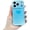 Blue, variant on Wavy Edge Love Heart Camera Protection Phone Case for iPhone (Red,iPhone 13 Pro)