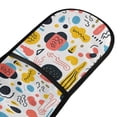thumbnail image 2 of Dailycode Double Sided Oven Mitt with Loop Heat Resistant Kitchen Long Potholders 7" x 35" Doodle Lines Graffiti, 2 of 6