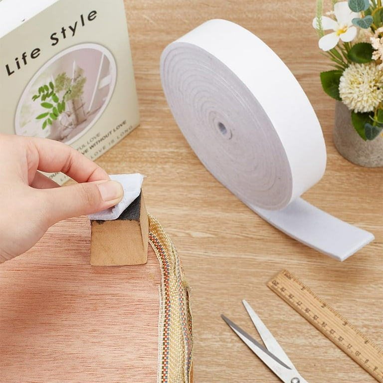 1Roll x Self Adhesive Felt Tape Black Adhesive Felt