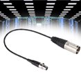 thumbnail image 3 of Full Copper Casing XLR Female Microphone Cable, Mini XLR 3Pin, 30cm For SLR Cameras, 3 of 8