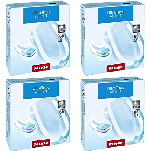 Pastillas para lavavajillas Miele, todo en 1, 60 por caja (240)