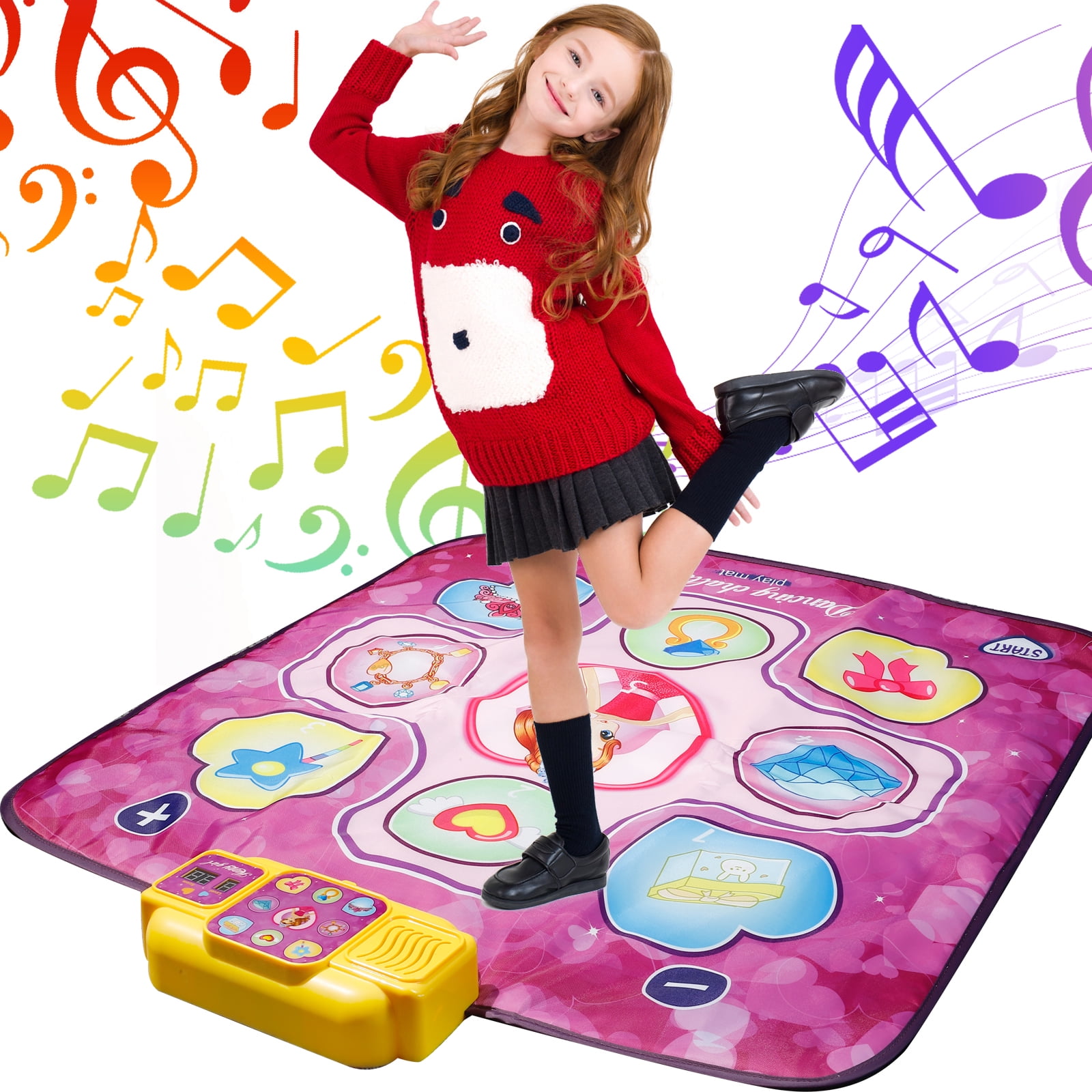 Dance Mat Toys for Kids Dance Mixer Rhythm Step Play Mat Dance Game Pad