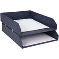 thumbnail image 3 of Bigso Hakan Letter Trays | Stackable Paper Tray | Pack of 2 | Grey, 3 of 11