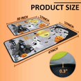 thumbnail image 2 of Halloween Kitchen Mats for Floor, Halloween Decorations Non Slip Backing Halloween Kitchen Rug Set of 2 Low-Profile Mat Halloween Decor for Home Party (Grey, 17"x47"+17"x30"), 2 of 6