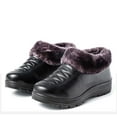 thumbnail image 6 of Wavsuf Womens Dress Shoes Wide Width Chunky Thermal with Fuzz Mid Calf Winter Black Boots Size 41, 6 of 6