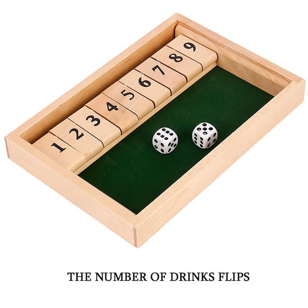 Cierra La Caja Juego De Dados Juego De Mesa De Madera Interacción