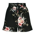 thumbnail image 6 of Summer Saving Clearance AXXD Ladies Athletic Shorts Pocket Casual Floral Printed With Pockets Elastic Waist Ruffle Shorts Spring Womens Clearance Under $10, 6 of 8