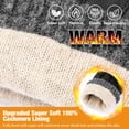 thumbnail image 4 of Rosaver Mens Winter Warm Leather Gloves with Wool Lining, Classic Dress Casual Touchscreen Gloves for Driving Riding, Thermal Gifts for Dad or Husband, Black - XXL, 4 of 7
