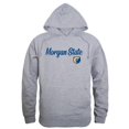 thumbnail image 1 of W Republic 558-224-HGY-03 Morgan State University Sweat à Capuche Script pour Hommes, Gris Chiné - Large, 1 of 1