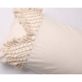 thumbnail image 2 of Juego de fundas de almohada con borlas copetudas, fundas de almohada de algodón con entramado, 19,7 x 35,5 pulgadas, juego de 2, 2 of 4
