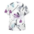 thumbnail image 5 of DeHolifer T-Shirts for Women V-Neck Novelty Printed Loose Casual Short Sleeve Blouse T-Shirts Summer Trendy Tee Tops Multicolor 2XL, 5 of 6