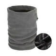 thumbnail image 2 of Extra Long Fleece Lined Neck Warmer Scarf, Windproof Winter Scarf with Pull Up Face Cover for Men Women, Soild Color Neck Warmer for Outdoor Winter Activities - Grey, 2 of 5