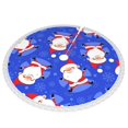 thumbnail image 2 of Faldas para árbol de Navidad de 48 pulgadas con texto "Merry Christmas", tapete para árbol de Navidad para vacaciones de invierno, falda para árbol de Navidad para decoraciones navideñas rústicas, 2 of 8
