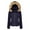 Navy, variant on Csndyce Women's Winter Puffer Coat Removable Hood Thicken Parka Coat Fleece Lined Warm Winter Jacket