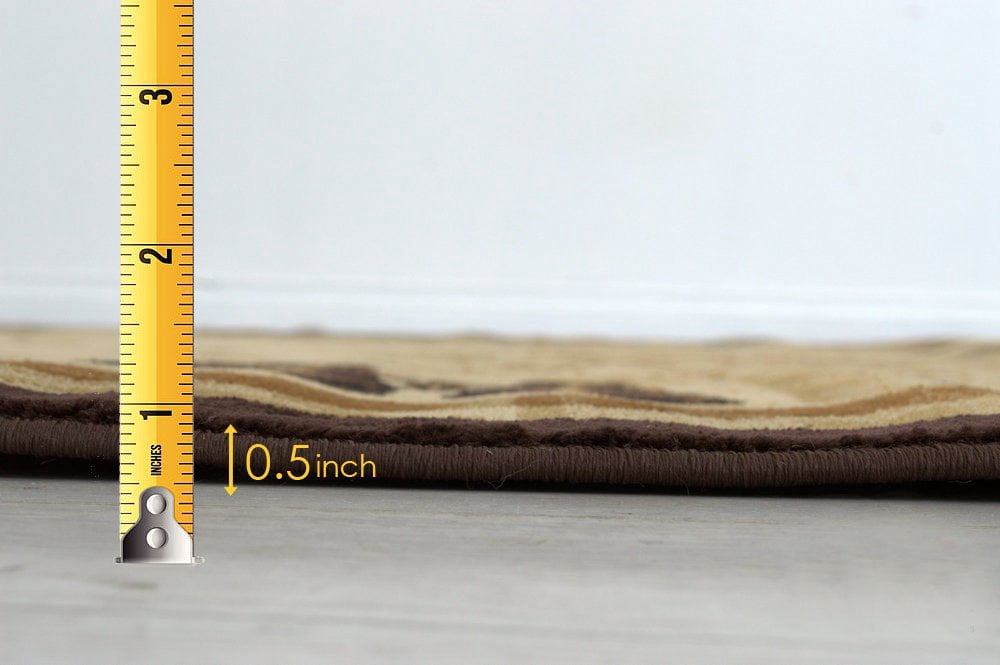 Lodge, Cabin Hunting Accent Area Rug - Modern Geometric Design Cabin Area Rug - Abstract, Multicolor Design- Hunting Dogs/Duck/Magnifier