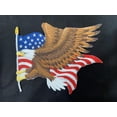 thumbnail image 2 of Custom and Unique Patriotic (Flying Eagle and US Flag) Embroidered Iron on/Sew Patch (7" x 7.8"), 2 of 2