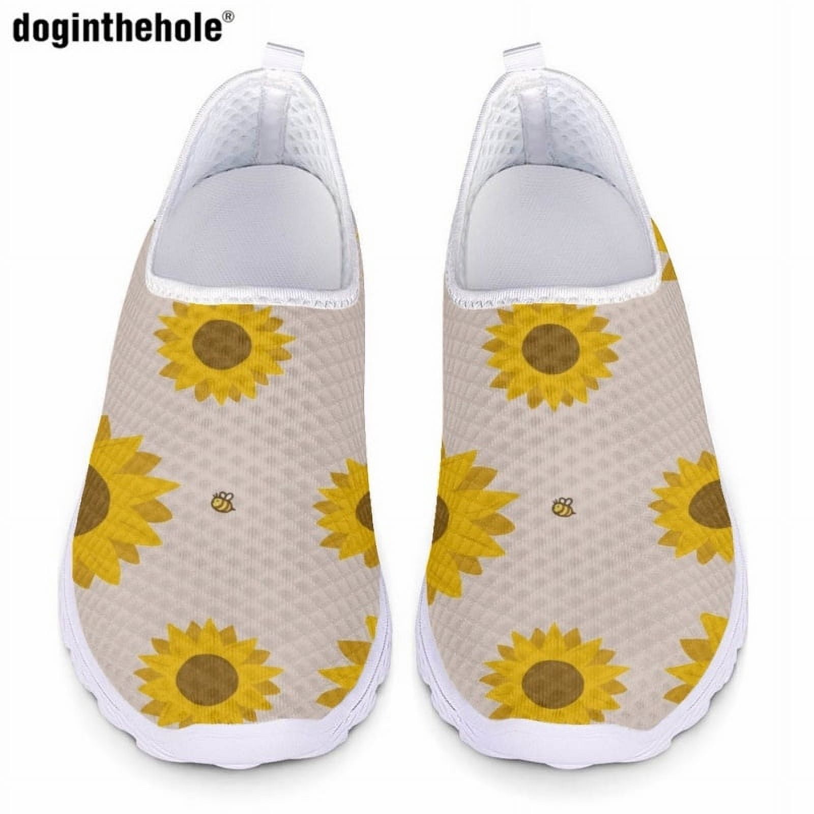 Women's Classic Casual Shoes Trendy Sunflower Art Print Design