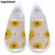 thumbnail image 1 of Zapatos casuales clásicos para mujer Doginthehole, zapatos planos con diseño de estampado artístico de girasoles a la moda, zapatos de malla cómodos y livianos sin cordones, 1 of 5