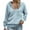 Light Blue, variant on Otntypg Waffle Knit Hoodies for Women Lightweight Casual Full Zip up Drawstring Long Sleeve Hooded Outwear Jacket Trendy Oversized Athletic Sweatshirts with Pockets Gray L
